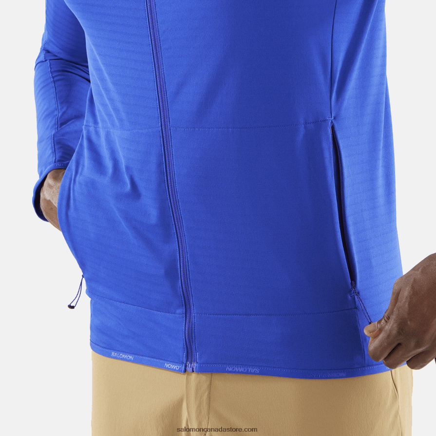 Men\'s Full Zip Midlayer Jacket - Essential Lightwarm Salomon Surf The Web X6B4FZ554