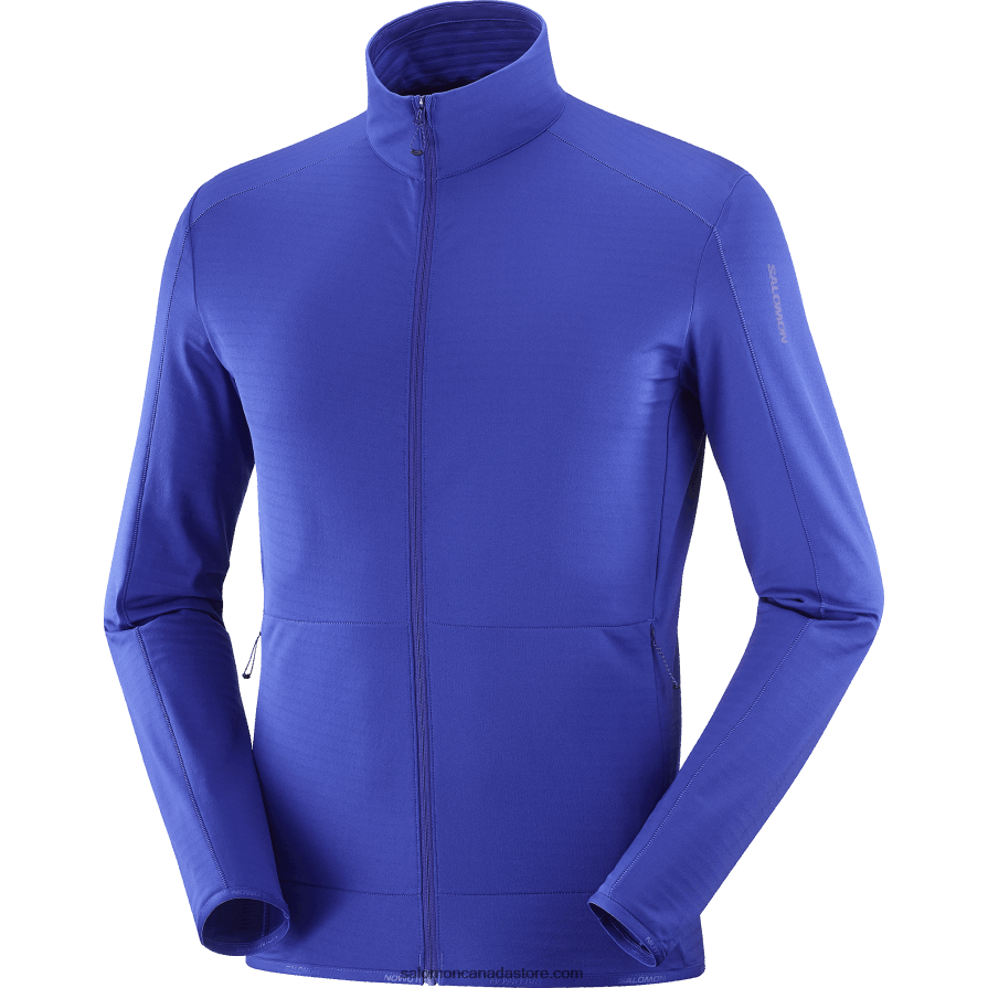 Men\'s Full Zip Midlayer Jacket - Essential Lightwarm Salomon Surf The Web X6B4FZ554