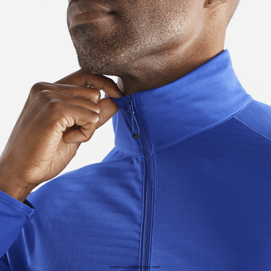 Men\'s Full Zip Midlayer Jacket - Essential Lightwarm Salomon Surf The Web X6B4FZ554