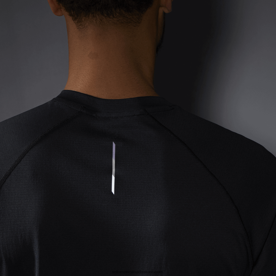 Men\'s Long Sleeve T-Shirt - Cross Run Salomon Deep Black X6B4FZ539