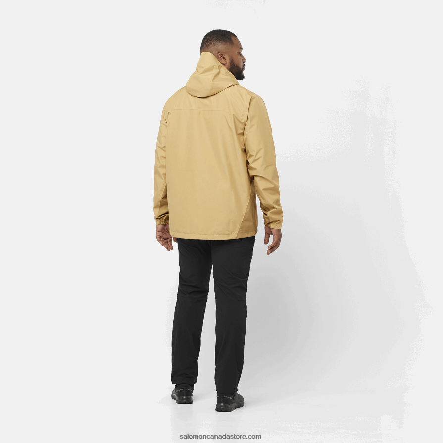 Men\'s Midlayer Jacket with hood - Outline All Season Hybrid Salomon Deep Black X6B4FZ559