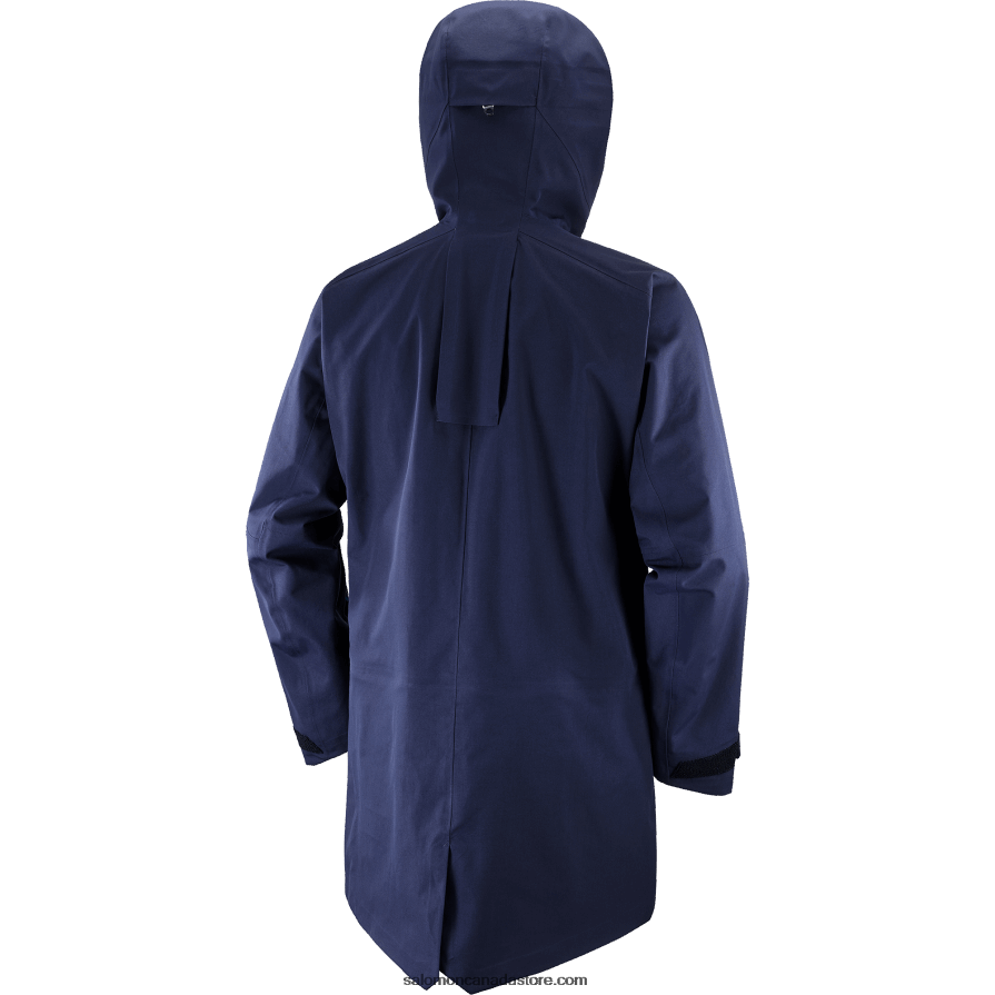 Men\'s Shell Jacket - Stance 3L Long Salomon Night Sky/Roasted Cashew X6B4FZ551