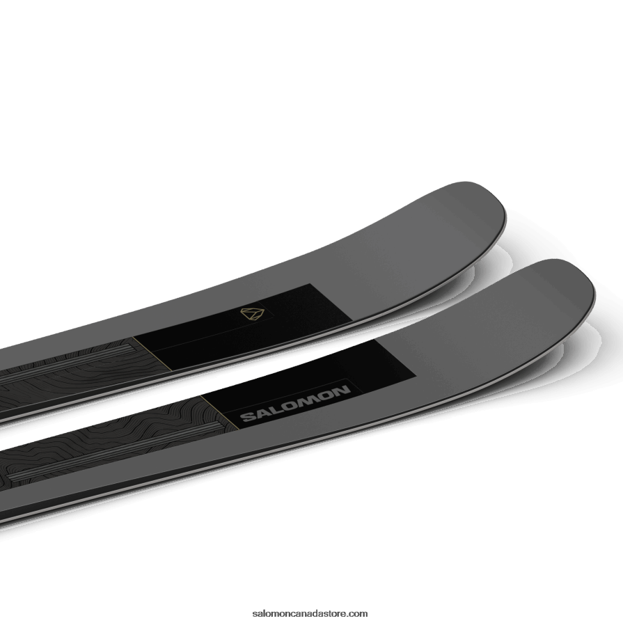 Men\'s All-Mountain Skis - Stance 96 Salomon Black/Dark Grey/Pale Kakhi Metallic X6B4FZ1213