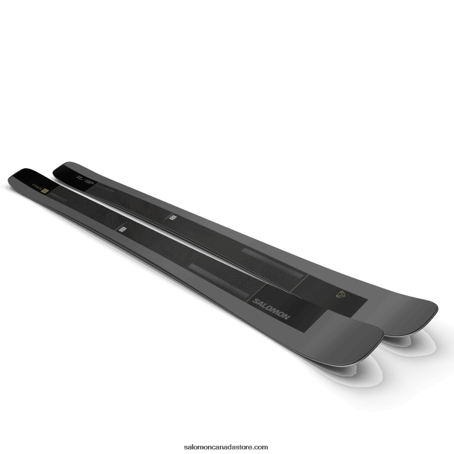 Men\'s All-Mountain Skis - Stance 96 Salomon Black/Dark Grey/Pale Kakhi Metallic X6B4FZ1213