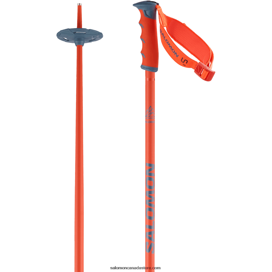 Men's Alpine Poles - Hacker S3 Salomon Orange X6B4FZ1250