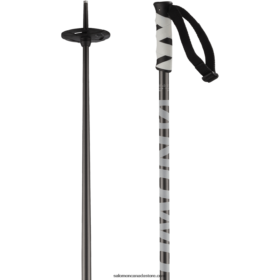 Men's Alpine Poles - Hacker Salomon Black X6B4FZ1252