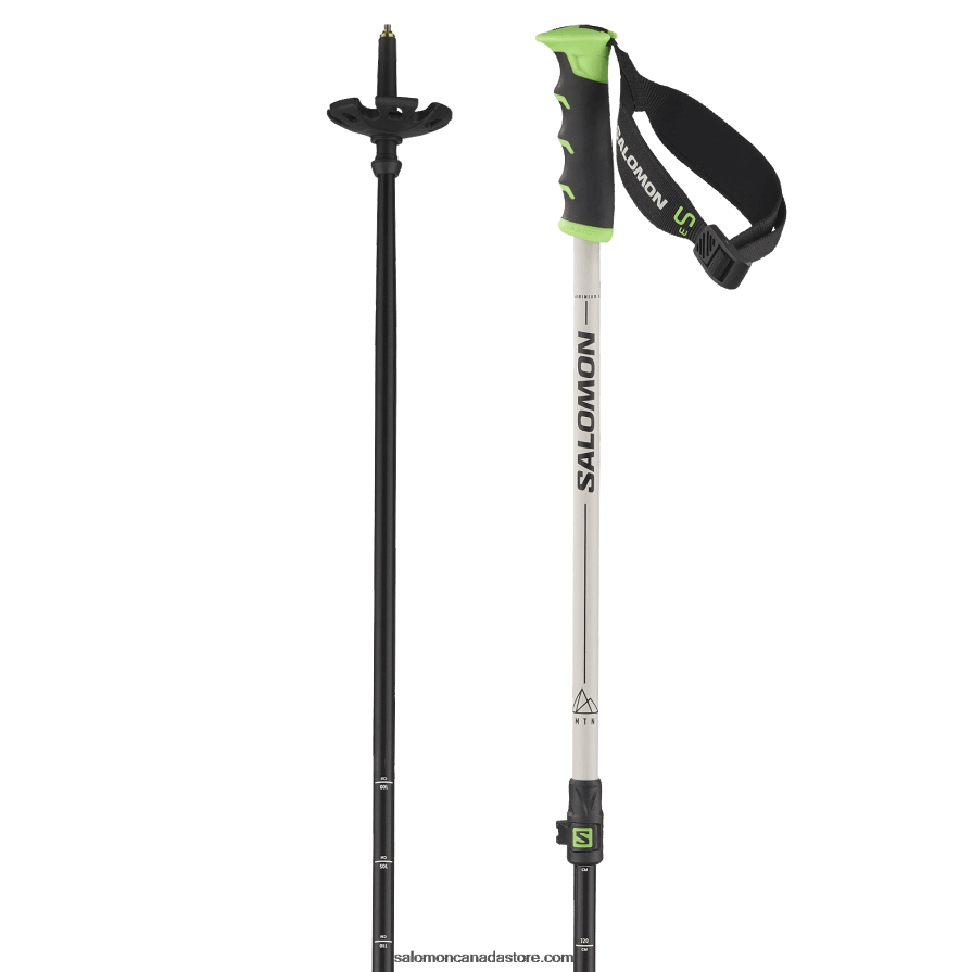 Men's Alpine Poles - Mtn Alu S3 Salomon Rainy Day/Green X6B4FZ1247