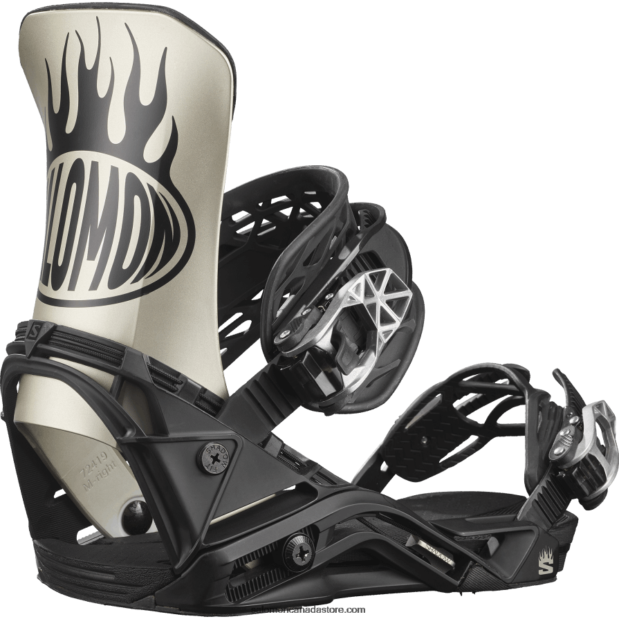 Men\'s Snowboard Bindings - District Pro Team Salomon Metallic Gold X6B4FZ619