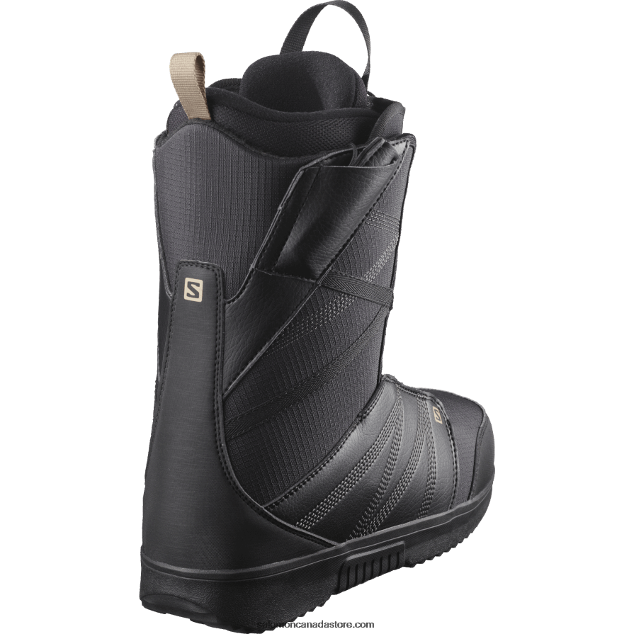 Men\'s Snowboard Boots - Titan Salomon Black/Roasted Cashew X6B4FZ596