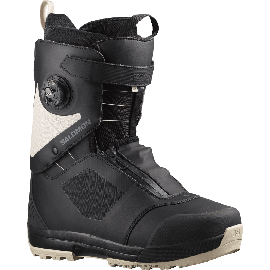 Men's Snowboard Boots - Trek Salomon Black/White X6B4FZ580