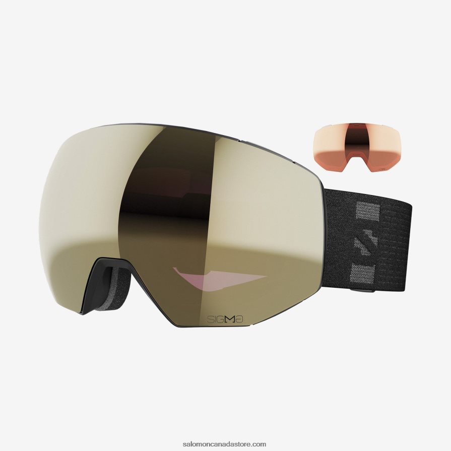 Men's Goggles - Radium Prime Sigma (And Extra Lens) Salomon Black X6B4FZ672