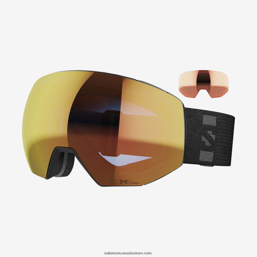 Men's Goggles - Radium Prime Sigma Photochromic (And Extra Lens) Salomon Black X6B4FZ665
