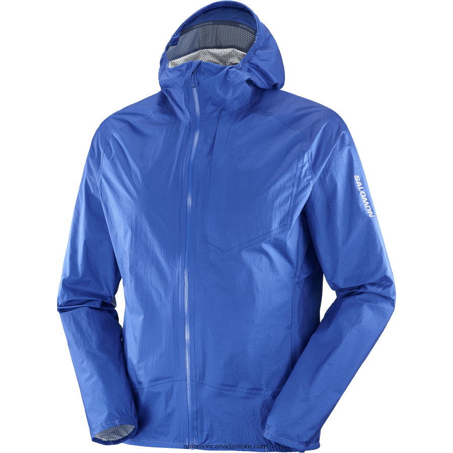 Men\'s Shell Jacket - Bonatti Waterproof Salomon Nautical Blue X6B4FZ1102