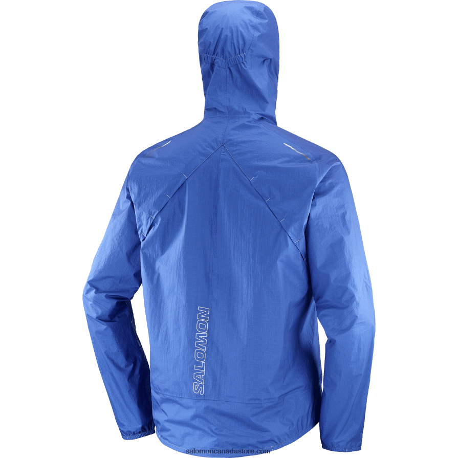 Men\'s Shell Jacket - Bonatti Waterproof Salomon Nautical Blue X6B4FZ1102