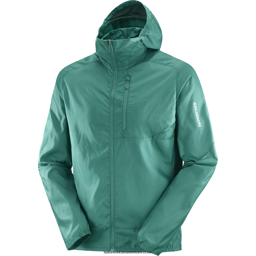 Men\'s Wind Jacket Hoodie - Bonatti Cross Wind Salomon Pacific X6B4FZ1096