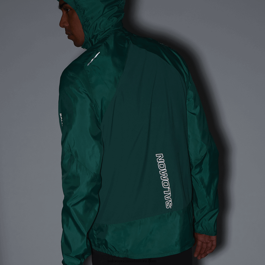 Men\'s Wind Jacket Hoodie - Bonatti Cross Wind Salomon Pacific X6B4FZ1096