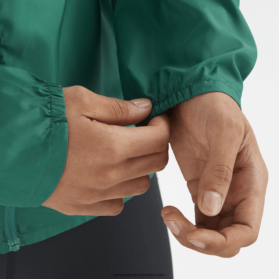 Men\'s Wind Jacket Hoodie - Bonatti Cross Wind Salomon Pacific X6B4FZ1096