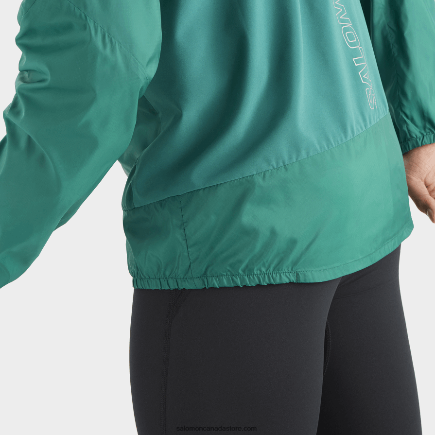 Men\'s Wind Jacket Hoodie - Bonatti Cross Wind Salomon Pacific X6B4FZ1096