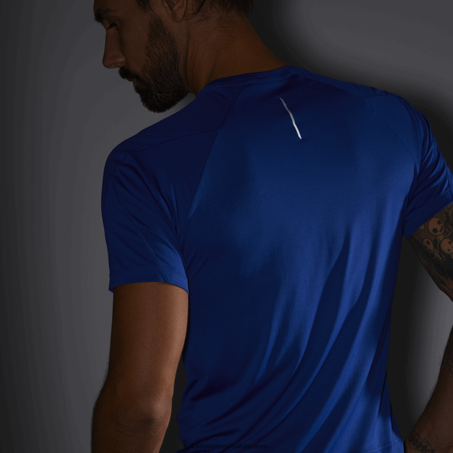 Men\'s Short Sleeve T-Shirt - Cross Run Salomon Surf The Web X6B4FZ236