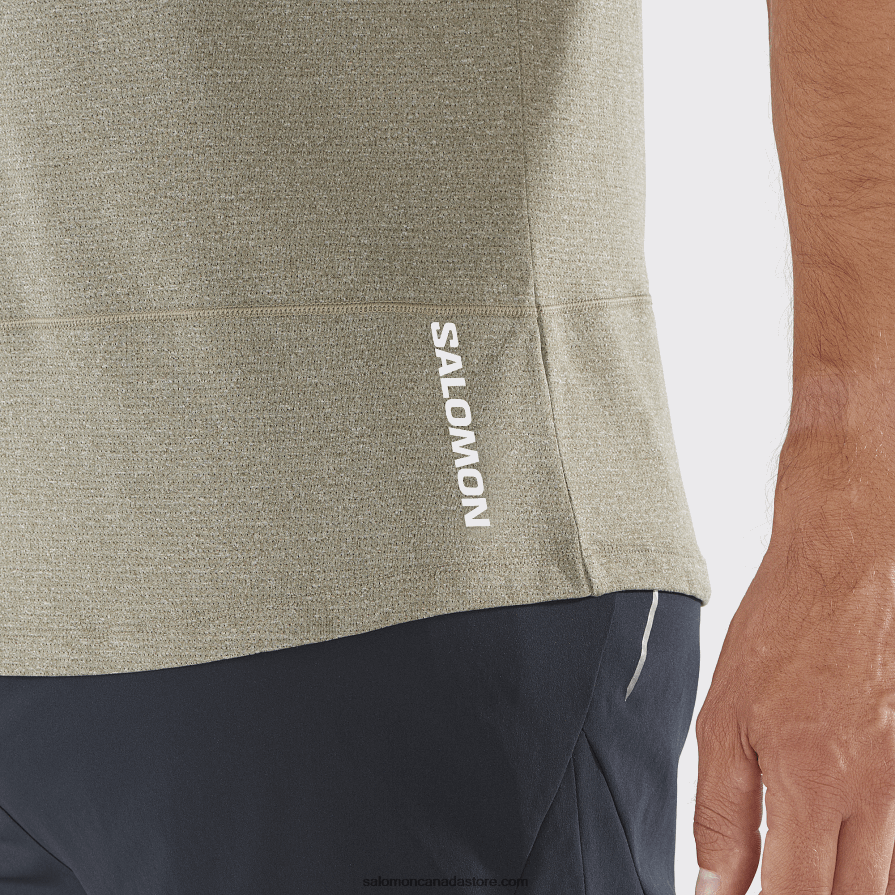 Men\'s Tank - Cross Run Salomon Grape Leaf/Heather X6B4FZ227