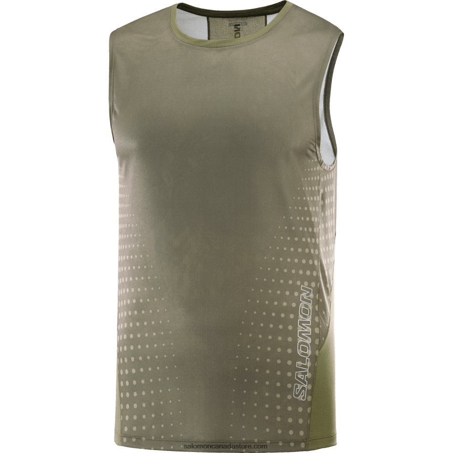 Men\'s Tank - Sense Aero Salomon Grape Leaf/Dusky Green X6B4FZ242