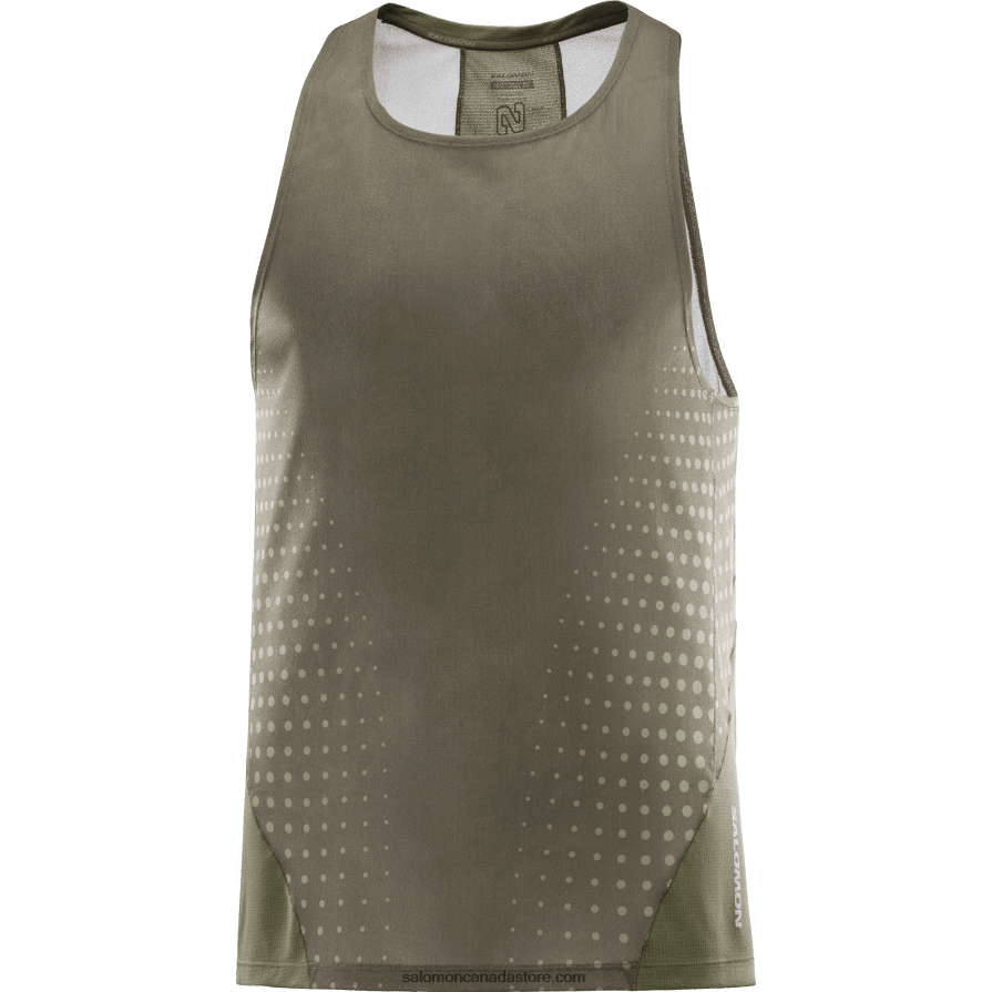 Men\'s Tank - Sense Aero Salomon Grape Leaf/Forest Night X6B4FZ1195