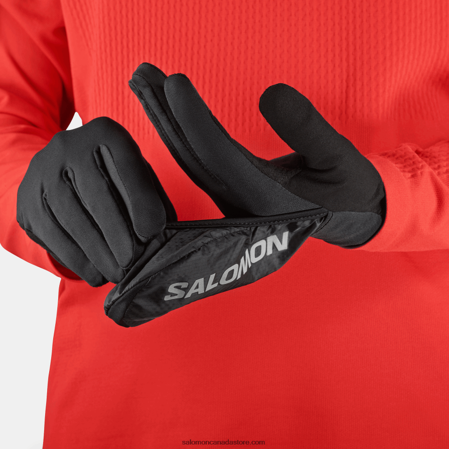 Women\'s Gloves - Fast Wing Winter Salomon Deep Black X6B4FZ990