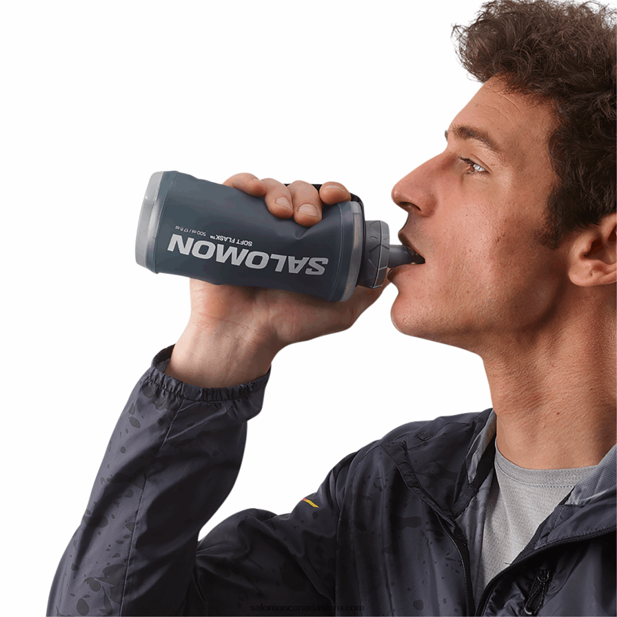 Women\'s Handheld with flask included - Active Salomon Black/Slate Grey X6B4FZ984