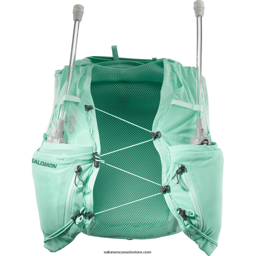 Women\'s Running Vest with flasks included - Adv Skin 5 Salomon Beach Glass/Ebony/Pool Blue X6B4FZ970