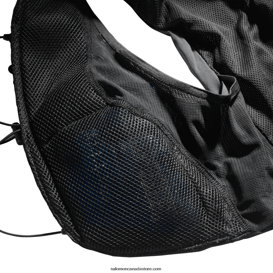 Women\'s Running Vest with flasks included - Sense Pro 10 Salomon Black/Ebony X6B4FZ979