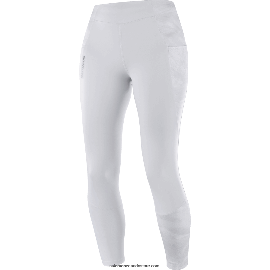 Women\'s 5/6 Tights - Cross Run 25 Salomon Oyster Mushroom/Ao X6B4FZ1157