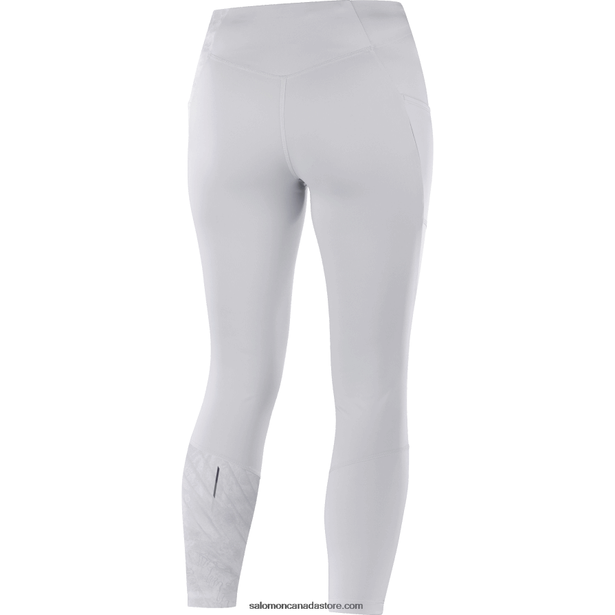 Women\'s 5/6 Tights - Cross Run 25 Salomon Oyster Mushroom/Ao X6B4FZ1157