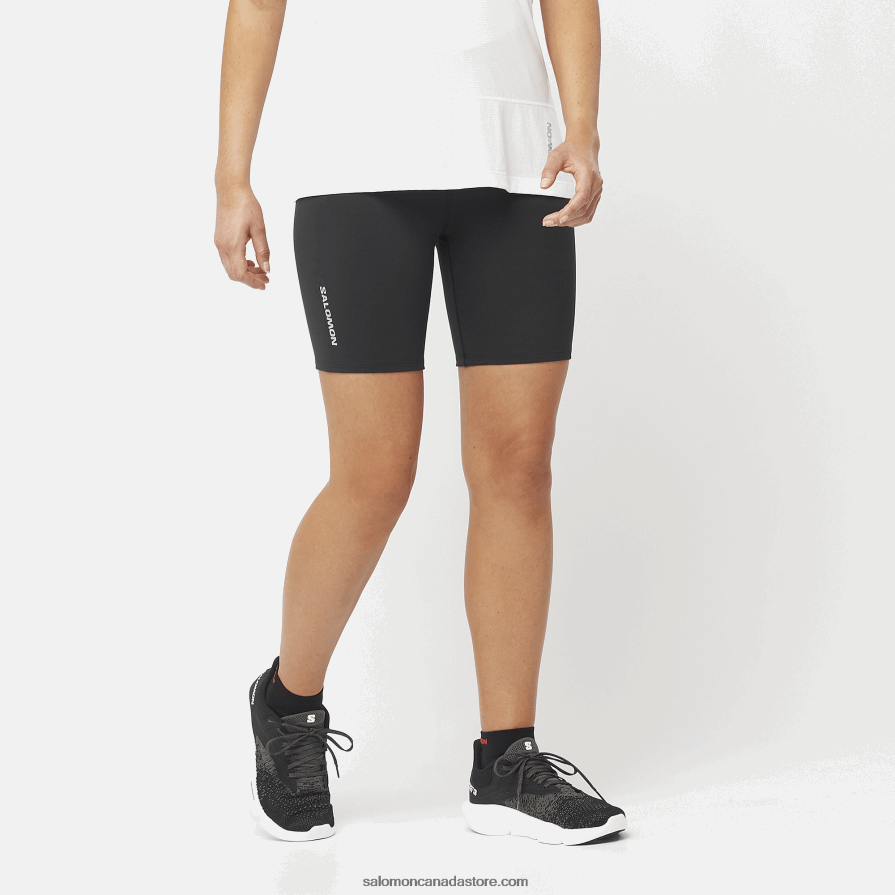 Women\'s Short Tights - Cross Multi 7 Salomon Deep Black X6B4FZ1155