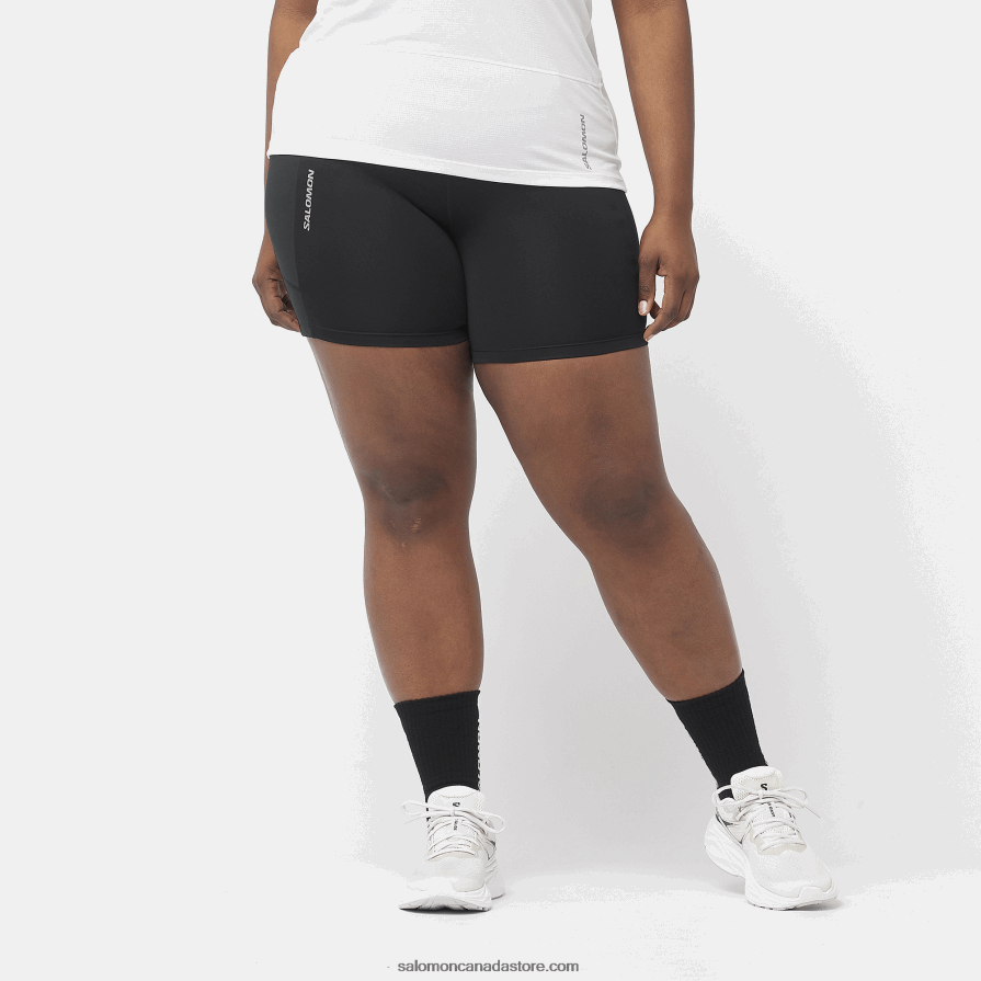 Women's Short Tights - Cross Run 5 Salomon Deep Black X6B4FZ1154