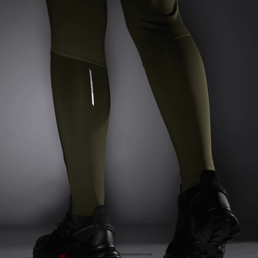 Women\'s Tights - Cross Run 28 Salomon Grape Leaf/Forest Night X6B4FZ1162