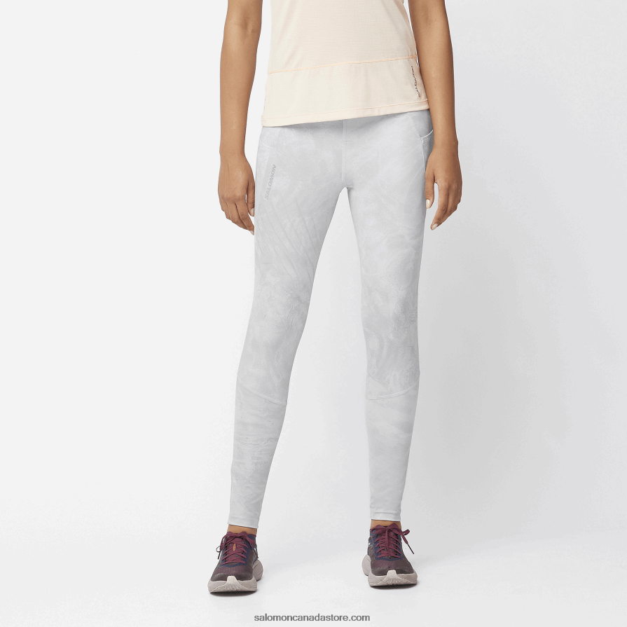 Women's Tights - Cross Run 28 Salomon Oyster Mushroom/Alloy/Ao X6B4FZ1161