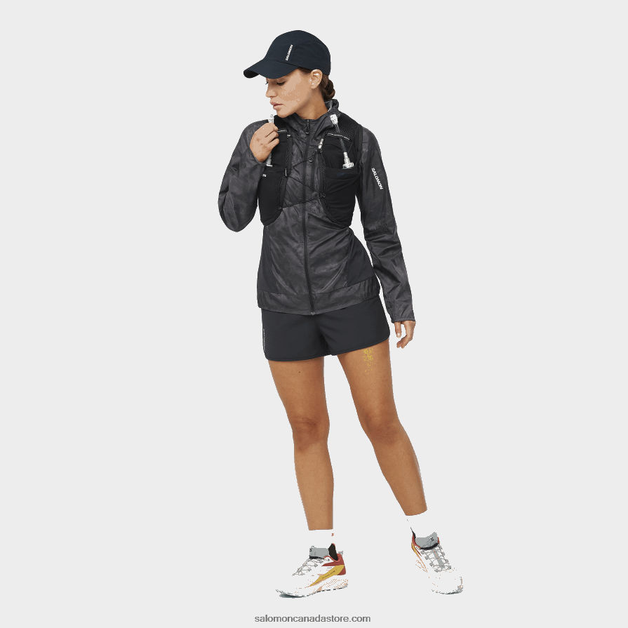 Women\'s Shorts - Cross 3 Salomon Deep Black X6B4FZ1190