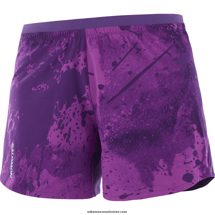 Women\'s Shorts - Cross 5 Salomon Sparkling Grape/Ao/Crown Jewel X6B4FZ1184