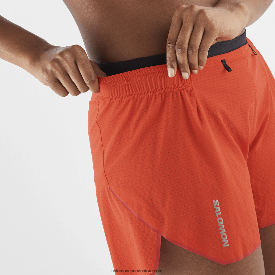 Women\'s Shorts - Sense Aero 5 Salomon Fiery Red X6B4FZ963