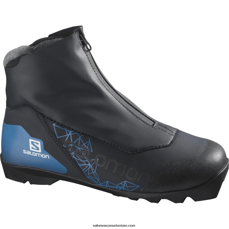 Women's Classic Nordic Boots - Vitane Prolink Salomon Ebony/Blue/White X6B4FZ1337
