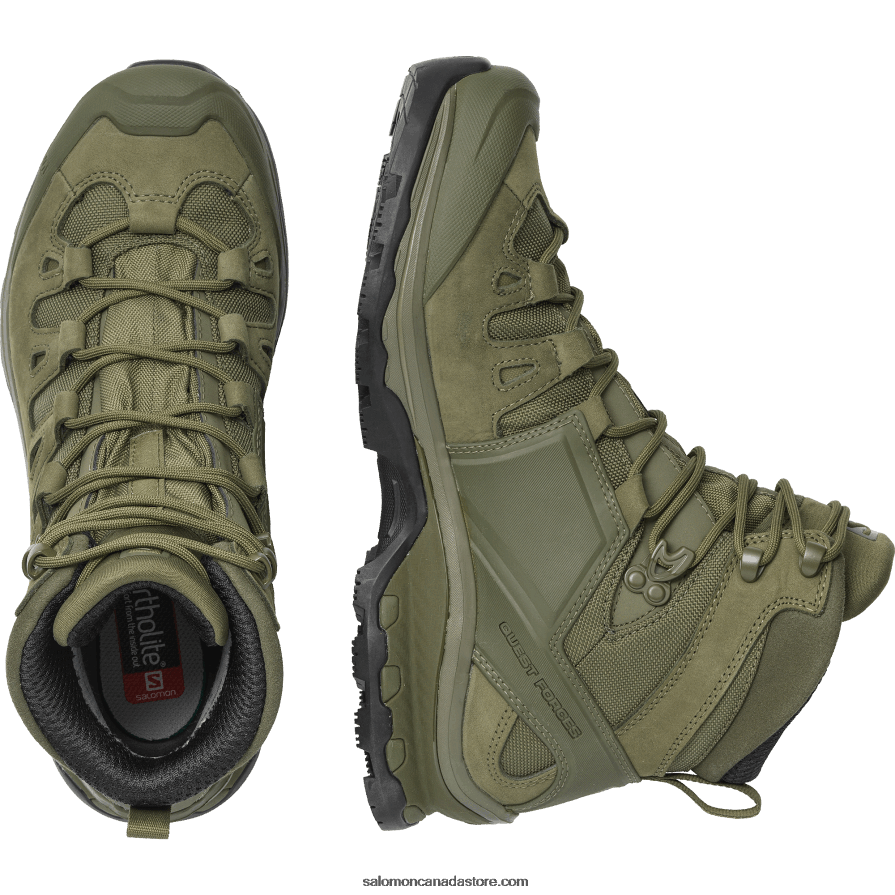 Women\'s Forces Shoes - Quest 4D Forces 2 En Salomon Ranger Green X6B4FZ822