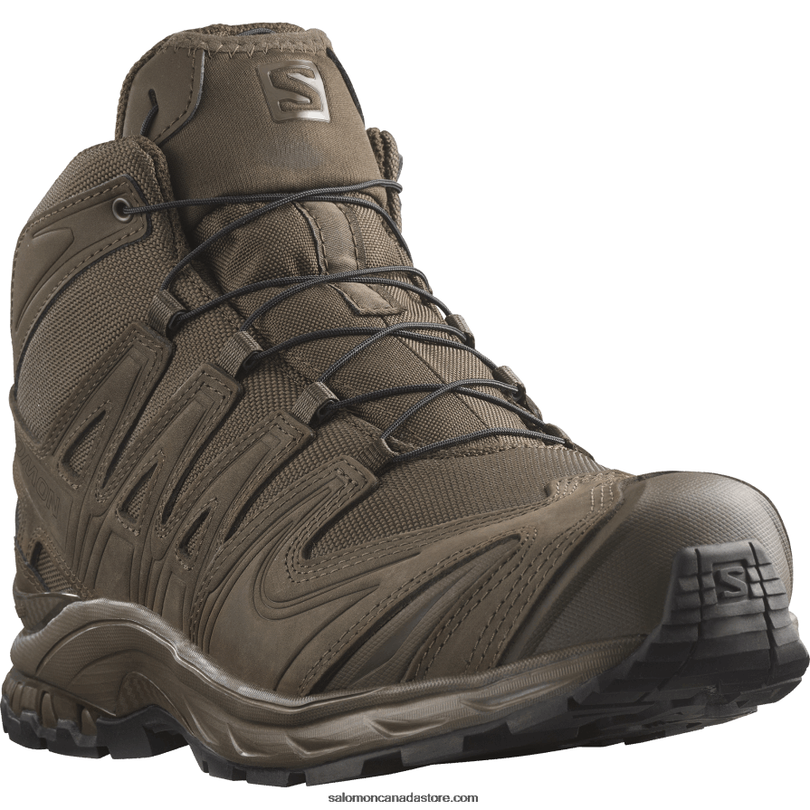 Women\'s Forces Shoes - Xa Forces Mid En Salomon Earth Brown X6B4FZ826