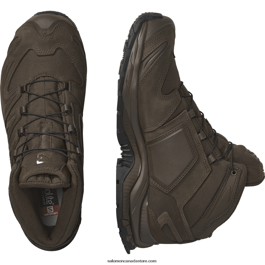 Women\'s Forces Shoes - Xa Forces Mid En Salomon Earth Brown X6B4FZ826