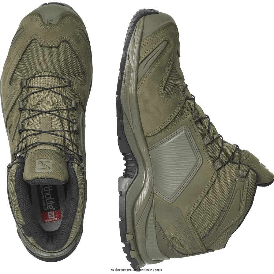 Women\'s Forces Shoes - Xa Forces Mid En Salomon Ranger Green X6B4FZ828