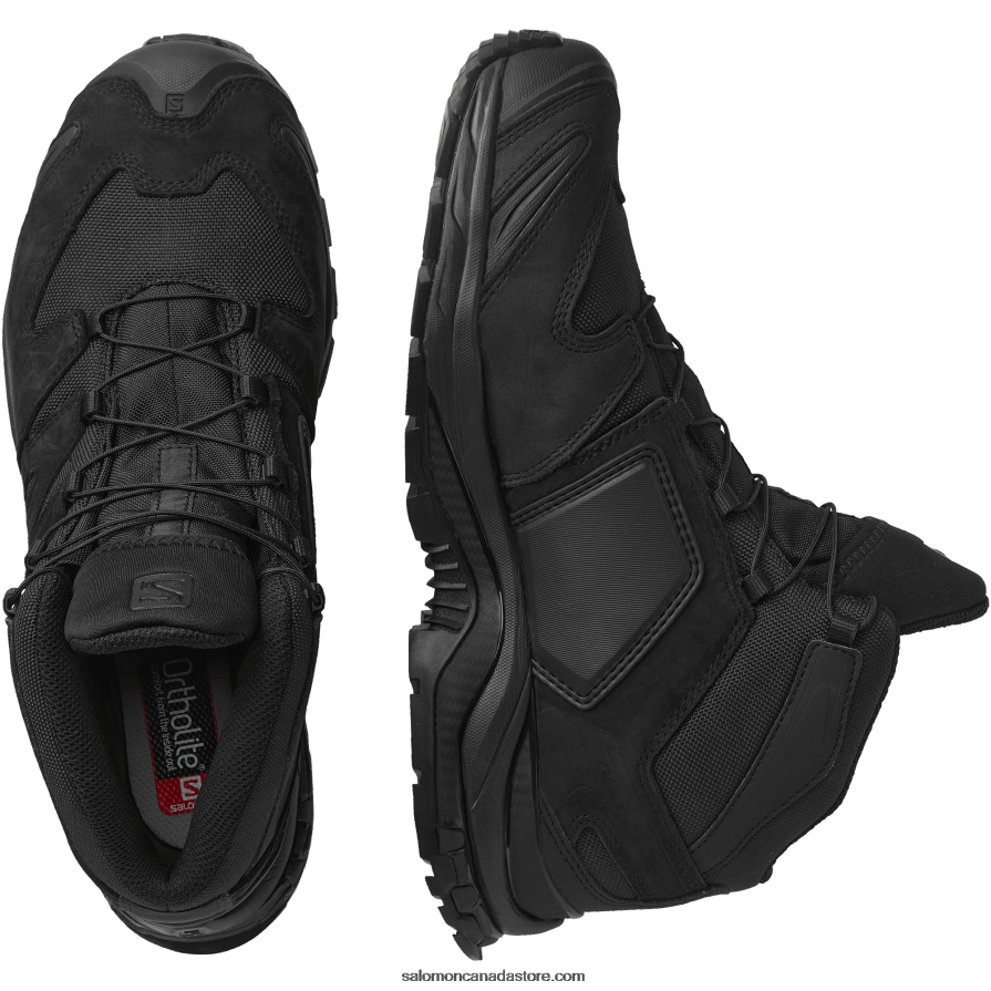 Women\'s Forces Shoes - Xa Forces Mid Wide En Salomon Black X6B4FZ817
