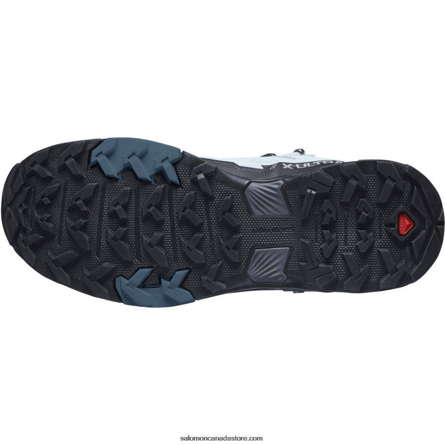 Women\'s Hiking Boots - X Ultra 4 Mid Wide Gore-Tex Salomon Quarry/Black/Legion Blue X6B4FZ1141