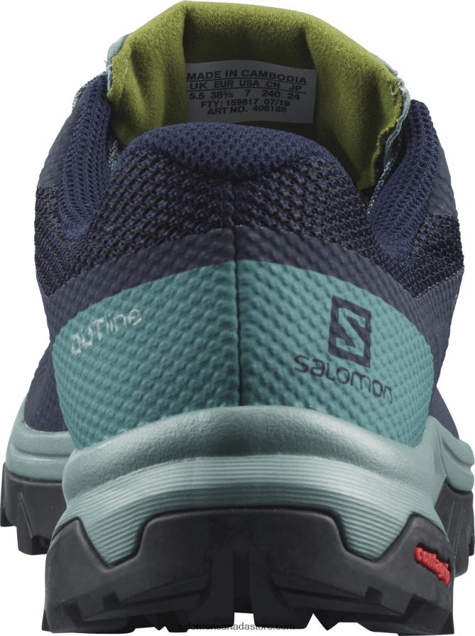 Women\'s Hiking Shoes - Outline Gore-Tex Salomon Trellis/Navy Blazer/Guacamole X6B4FZ1147