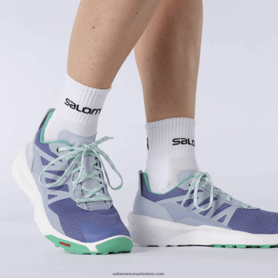 Women\'s Hiking Shoes - Patrol Salomon Velvet Morning/Zen Blue/Mint Leaf X6B4FZ1127