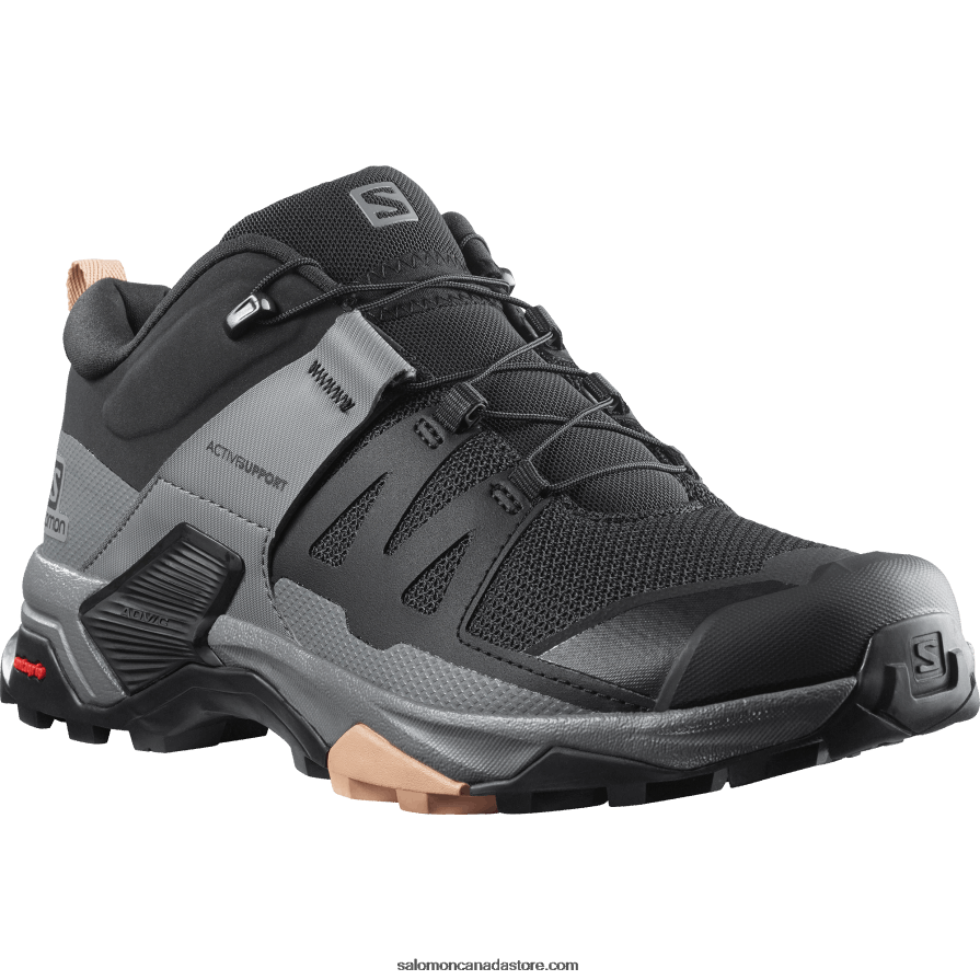Women\'s Hiking Shoes - X Ultra 4 Salomon Black/Quiet Shade/Sirocco X6B4FZ1119