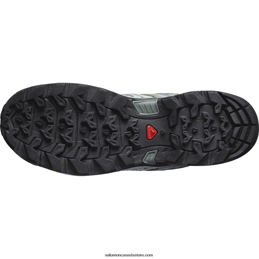 Women\'s Hiking Shoes - X Ultra Pioneer Aero Salomon Oil Green/Castor Gray/Amparo Blue X6B4FZ1121